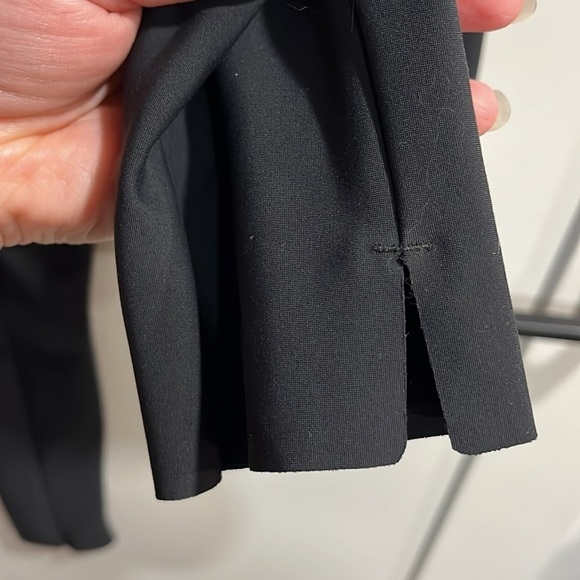 Athleta Pants Stellar Tight Black Side Zippers Stretch Knit Skinny Pant EUC - Picture 12 of 13